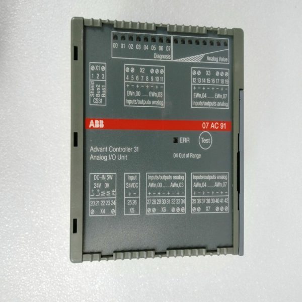 ABB 07BR61R1 GJV3074376R1 Analog input/output module in stock