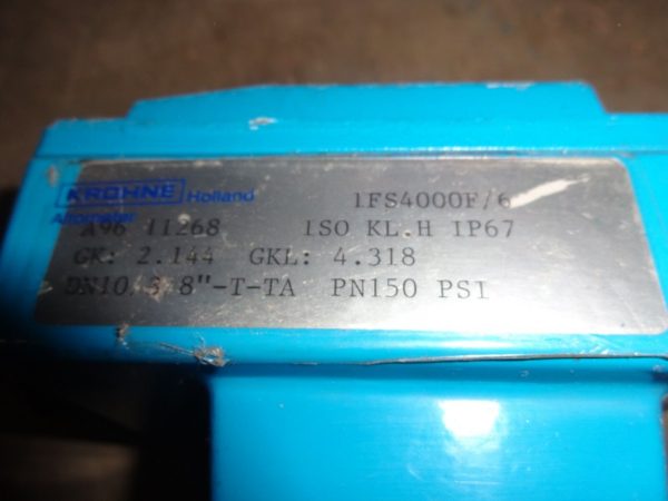 KROHNE Altometer - M9506 - ELECTROMAGNETI<wbr>C FLOWMETER - DN 3"-T-TA GK 6.246 -NEW - Image 2