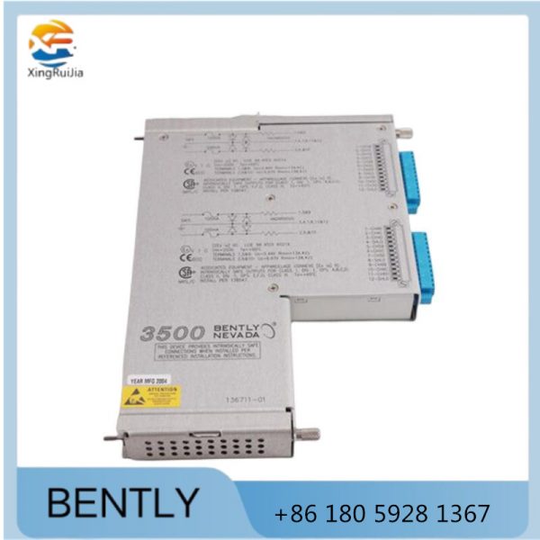 BENTLY 136711-01  I/O Module With Internal Barriers And Internal Terminations