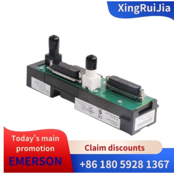 EMERSON KJ4001X1-NA1 12P3373X012 REV:C Horizontal LocalBus Dual Right Cable Extender
